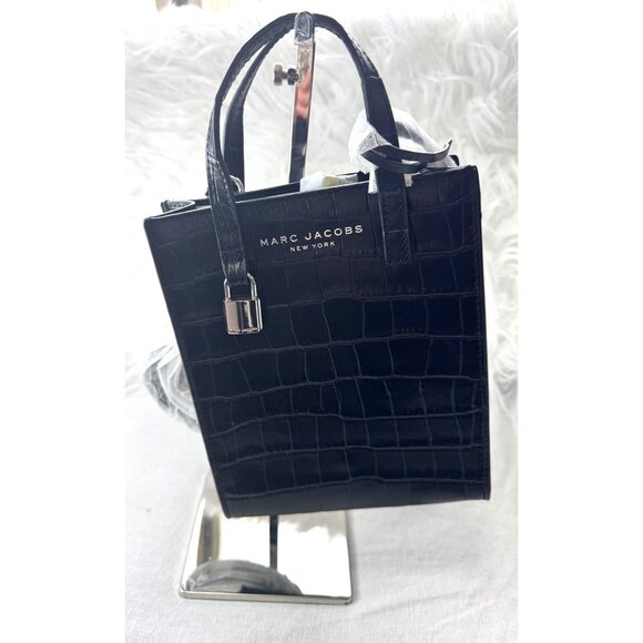 Marc Jacobs‎ Mini Croc Embossed Leather Tote NWT - Picture 1 of 10